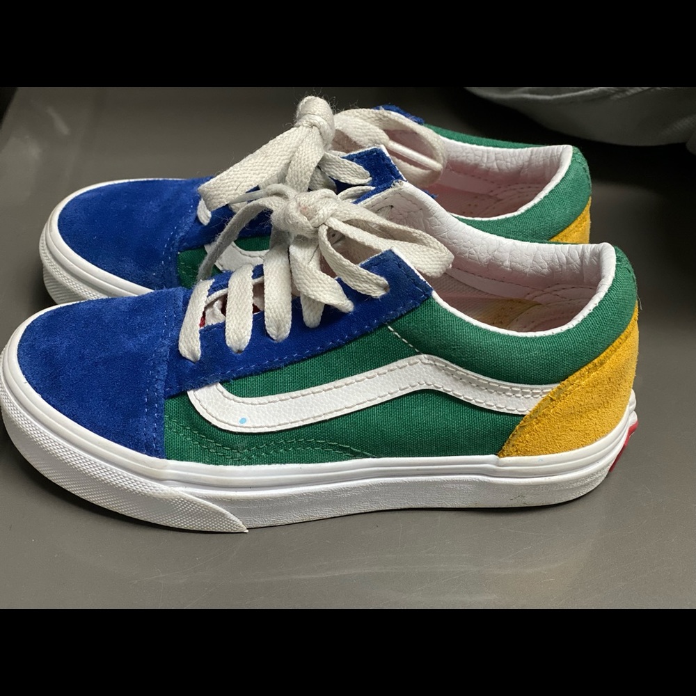 Boys multicolor vans shoes